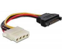 Кабель Cablexpert  CC-SATA-PS-M, кабель живлення (Molex) папа+ SATA кабель живлення, 150 мм.