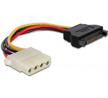 Кабель Cablexpert CC-SATA-PS-M, кабель живлення (Molex) мама + SATA кабель живлення, 150 мм.