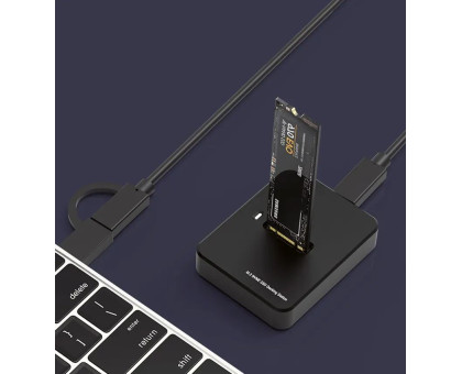 Док-станція для жорстких дисків USB Type-C Gembird DD-U3M2 M.2 SATA & NVME SSD 