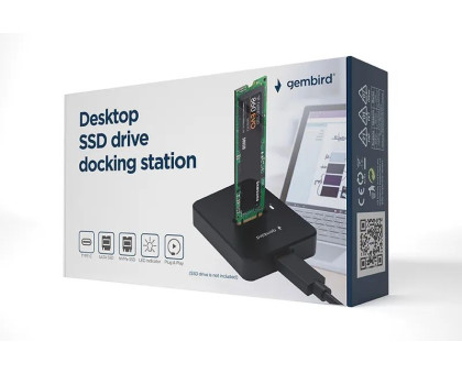 Док-станція для жорстких дисків USB Type-C Gembird DD-U3M2 M.2 SATA & NVME SSD 