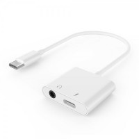 Адаптер Cablexpert A-CM-3.5FP-01, USB-C - стерео-аудіо 3.5 mm