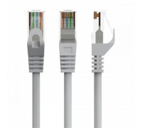 Патч корд Cablexpert PP6U-CU-20M, UTP, категорія. 6, литий,  50u" штекер із фіксатором, 20 м, сірий