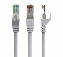 Патч корд Cablexpert PP6U-CU-2M, UTP, категорія. 6, литий,  50u" штекер із фіксатором, 2 м, сірий