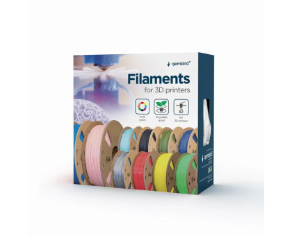 Філамент для 3D-принтера Gembird 3DP-PLA+1.75-01-BK , PLA+, 1.75 мм, чорний