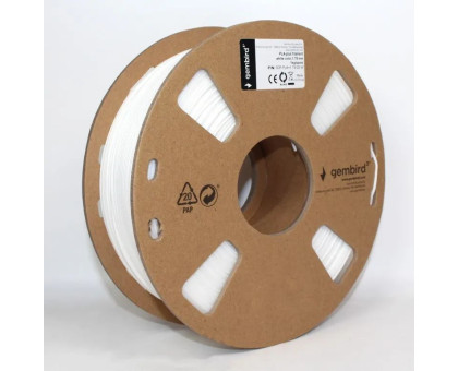 Філамент для 3D-принтера Gembird 3DP-PLA+1.75-01-W , PLA+, 1.75 мм, білий