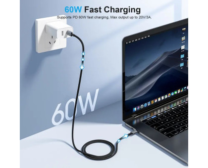 Кабель Choetech XCC-1015, преміум якість USB 2.0 C-тато/C-тато, 1,2 м.