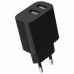 Мережевий ЗП Gembird TA-UC-2A12-01-BK, 2 USB-A 5V/2.4A (12W), чорний