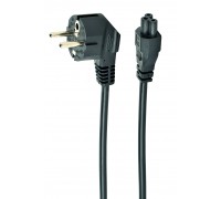Кабель силовой Cablexpert PC-186-ML12-0.5M, длина 0,5 м, сертифицированный VDE, с заземлением для ноутбука, 3*0.75 мм кв
