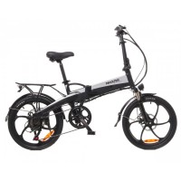 Електричний велосипед Maxxter RUFFER (black-silver) 20", чорно-сріблястий