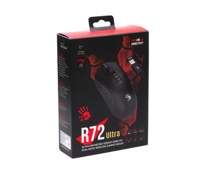 Миша ігрова бездротова Bloody R72 Ultra (Black)