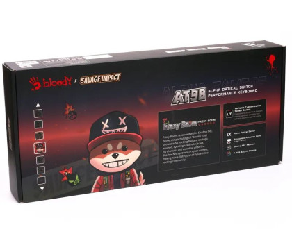 Клавіатура Bloody AT98 (Proxy Boom),  оптична ігрова, USB, RGB підсвічування, Alpha Optical Switch