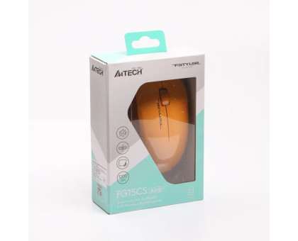 Миша бездротова A4Tech Fstyler FG15CS Air2 (Yellow),  USB, колір жовтий