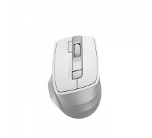 Миша бездротова A4Tech FB45CS Air2 (Silver White), безшумна Fstyler, BT+RF (Combo), 2000DPI, USB, вбудований акумулятор, сірий+білий