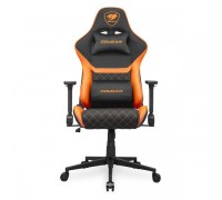 Крісло ігрове Cougar Armor One V2 F геймерське, текстильна тканина, сталевий каркас, чорний+помаранчевий