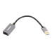 Адаптер, с USB на Gigabit Ethernet, 1000 Mbps, метал, темно-сірий