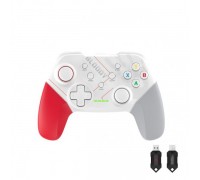 Бездротовий геймпад Bloody GPW50 (Sports White), 2.4G/USB, білий+червоний+сірий