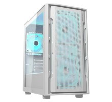 Корпус комп'ютерний Cougar UNIFACE MINI RGB White, 2*140mm, 1*120mm ARGB вентилятори передвстановлені, mATX/mini-ITX, USB3.0 x 2, USB3.0x2, USB2.0x1, Audio x1, скляне вікно білий