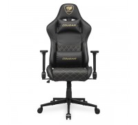 Крісло ігрове Cougar Armor One V2 Gold, геймерське, дихаюча екошкіра, сталевий каркас, чорний