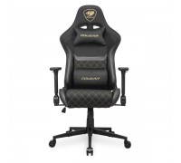 Крісло ігрове Cougar Armor One V2 Gold F,  геймерське, текстильна тканина, сталевий каркас, чорний
