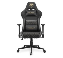 Крісло ігрове Cougar Armor One V2 Gold F,  геймерське, текстильна тканина, сталевий каркас, чорний