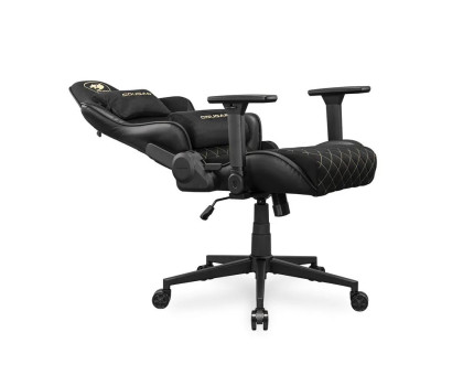 Крісло ігрове Cougar Armor One V2 Gold F,  геймерське, текстильна тканина, сталевий каркас, чорний