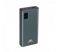 Портативний зарядний пристрій (павербанк) Rivacase RIVAPOWER VA1022 (Grey), 20000 mA, QC/PD 22,5 Вт, сірий