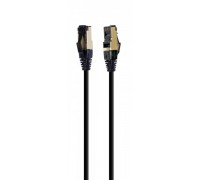 Патч корд Cablexpert PP8-LSZHCU-BK-2M, S/STP, литий, 50u" штекер із фіксатором, 2 м, чорний