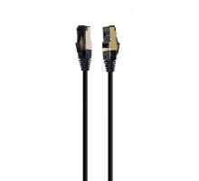 Патч корд Cablexpert PP8-LSZHCU-BK-2M, S/STP, литий, 50u" штекер із фіксатором, 2 м, чорний