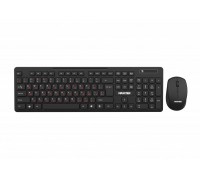 Комплект клавиатура+мышка Maxxter KMS-WCM-02B-UA беспроводной черный