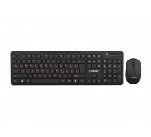 Комплект клавіатура+мишка Maxxter KMS-WCM-02B-UA бездротовий чорний