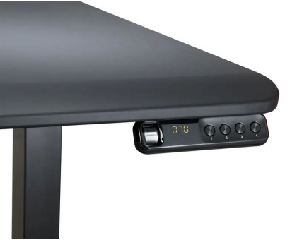 Стіл комп'ютерний Cougar Royal 150 Black White з електричним регулюванням  висоти,  стільниця 150 см, колір чорний