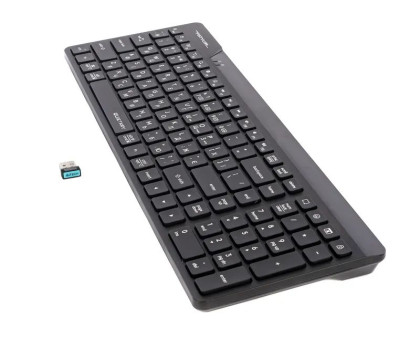 Клавиатура беспроводная A4Tech FBK23 AS (Black) Fstyler (BT + 2.4 ГГц), quiet key, цвет черный