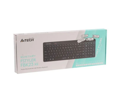 Клавиатура беспроводная A4Tech FBK23 AS (Black) Fstyler (BT + 2.4 ГГц), quiet key, цвет черный