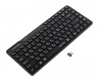 Клавіатура бездротова A4Tech FBK26C AS (Black) (BT + 2.4 ГГц) Fstyler, з акумулятором, quiet key, чорний