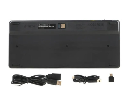 Клавиатура беспроводная A4Tech FBK26C AS (Black) (BT + 2.4 ГГц) Fstyler, с аккумулятором, quiet key, черный