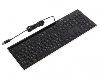 Клавіатура A4Tech FX72 (Black) з ножичним перемикачем Fstyler, USB, quiet typing, чорна