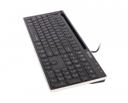 Клавіатура A4Tech FX72 (Black) з ножичним перемикачем Fstyler, USB, quiet typing, чорна