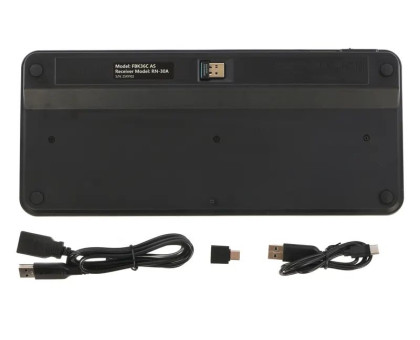 Клавиатура A4Tech FBK36C AS (Black) беспроводная (BT + 2.4 ГГц) Fstyler, с аккумулятором, quiet key, цвет черный