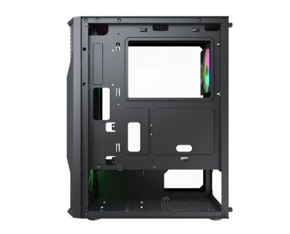 Корпус компьютерный Cougar Uniface MX110 RGB, Игровой, 4*120mm RGB вентиляторы предустановленные, Mini ITX / Micro ATX / ATX, стеклянное окно, черный
