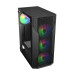 Корпус компьютерный Cougar Uniface MX110 RGB, Игровой, 4*120mm RGB вентиляторы предустановленные, Mini ITX / Micro ATX / ATX, стеклянное окно, черный