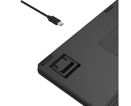 Клавіатура бездротовa A4Tech FBX53C (Black), Fstyler, ножничні перемикачі, Bluetooth / 2.4 ГГц, з акумулятором, чорна