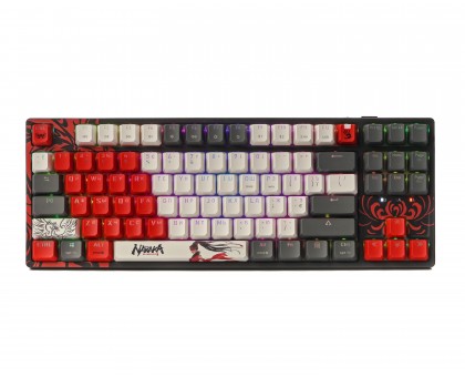 Механическая игровая беспроводная клавиатура Bloody WS87 (Naraka), USB, RGB подсветка, BLMS Red Plus Switch Механическая игровая беспроводная клавиатура Bloody WS87 (Naraka), USB, RGB подсветка, BLMS Red Plus Switch