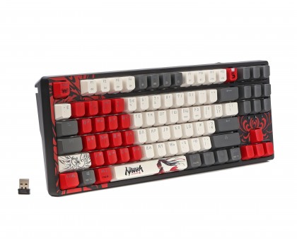 Механическая игровая беспроводная клавиатура Bloody WS87 (Naraka), USB, RGB подсветка, BLMS Red Plus Switch Механическая игровая беспроводная клавиатура Bloody WS87 (Naraka), USB, RGB подсветка, BLMS Red Plus Switch