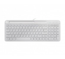 Проводная клавиатура Maxxter KB-01W-UA, ножничный механизм, белая