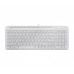 Проводная клавиатура Maxxter KB-01W-UA, ножничный механизм, белая