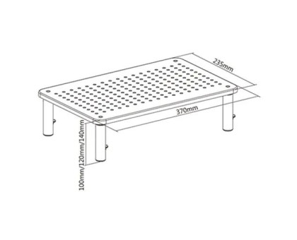 Стiл для монiтору/ноутбука Gembird MS-TABLE-01`
