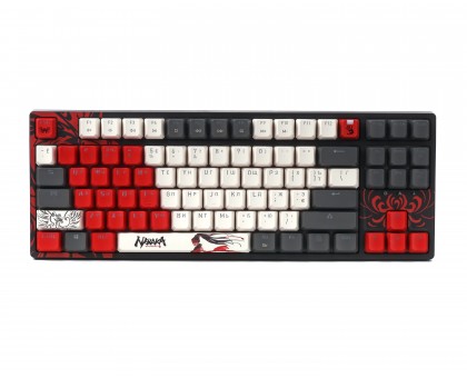 Механическая игровая клавиатура Bloody S87 (Naraka), красные свитчи, USB, RGB расная подсветка, BLMS Red Plus Switch Механическая игровая клавиатура Bloody S87 (Naraka), красные свитчи, USB, RGB расная подсветка, BLMS Red Plus Switch