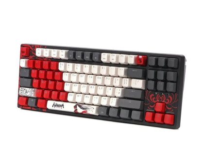 Механічна ігрова клавіатура Bloody S87 (Naraka), червоні світчі, USB, RGB червоне підсвічування, BLMS Red Plus Switch