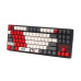 Механічна ігрова клавіатура Bloody S87 (Naraka), червоні світчі, USB, RGB червоне підсвічування, BLMS Red Plus Switch