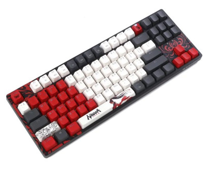 Механічна ігрова клавіатура Bloody S87 (Naraka), червоні світчі, USB, RGB червоне підсвічування, BLMS Red Plus Switch